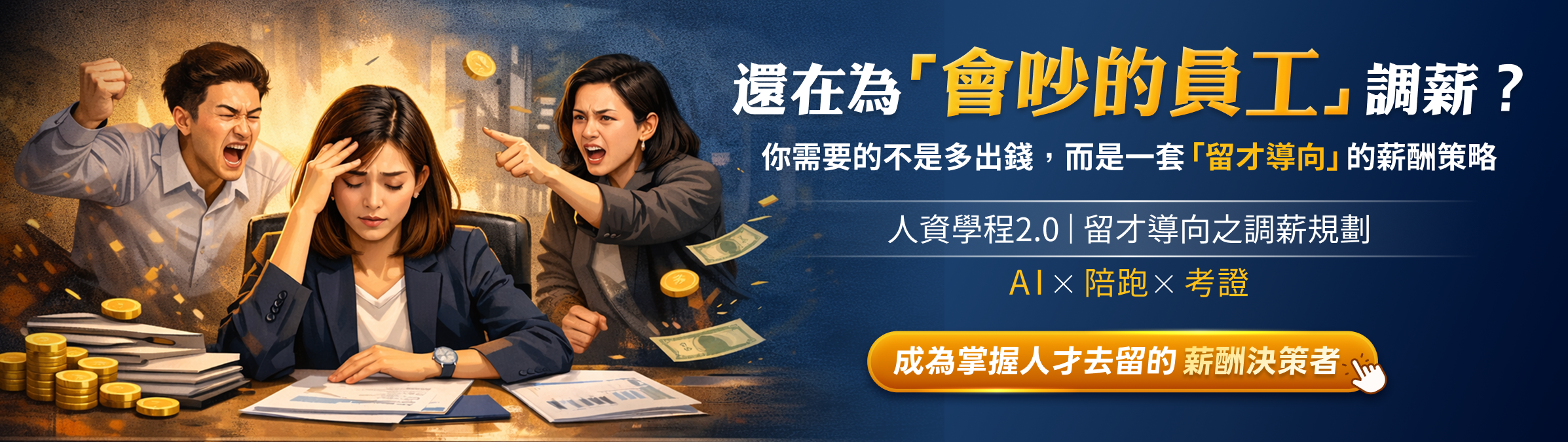 ★搶先體驗 AI陪跑 人資學程★ 留才導向之調薪規劃_1