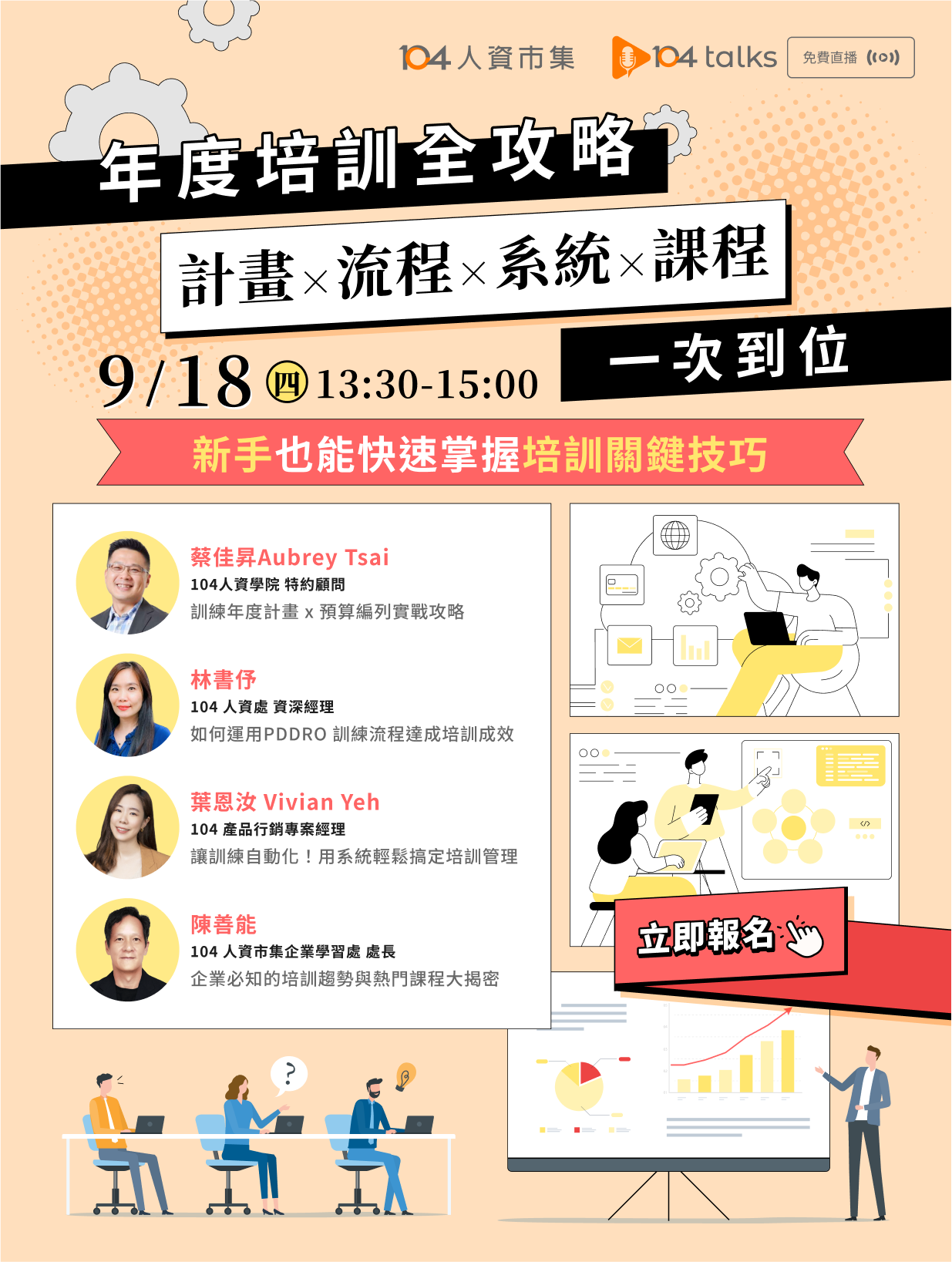 【104 talks】年度培訓全攻略：計畫 × 流程 × 系統 × 課程一次到位_1